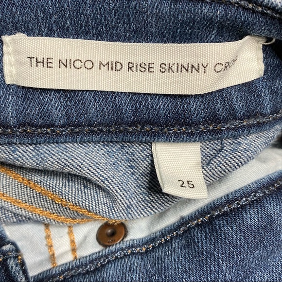 DENIM FORUM The Nico Mid Rise Skinny Crop Size 25 EUC - Picture 11 of 16